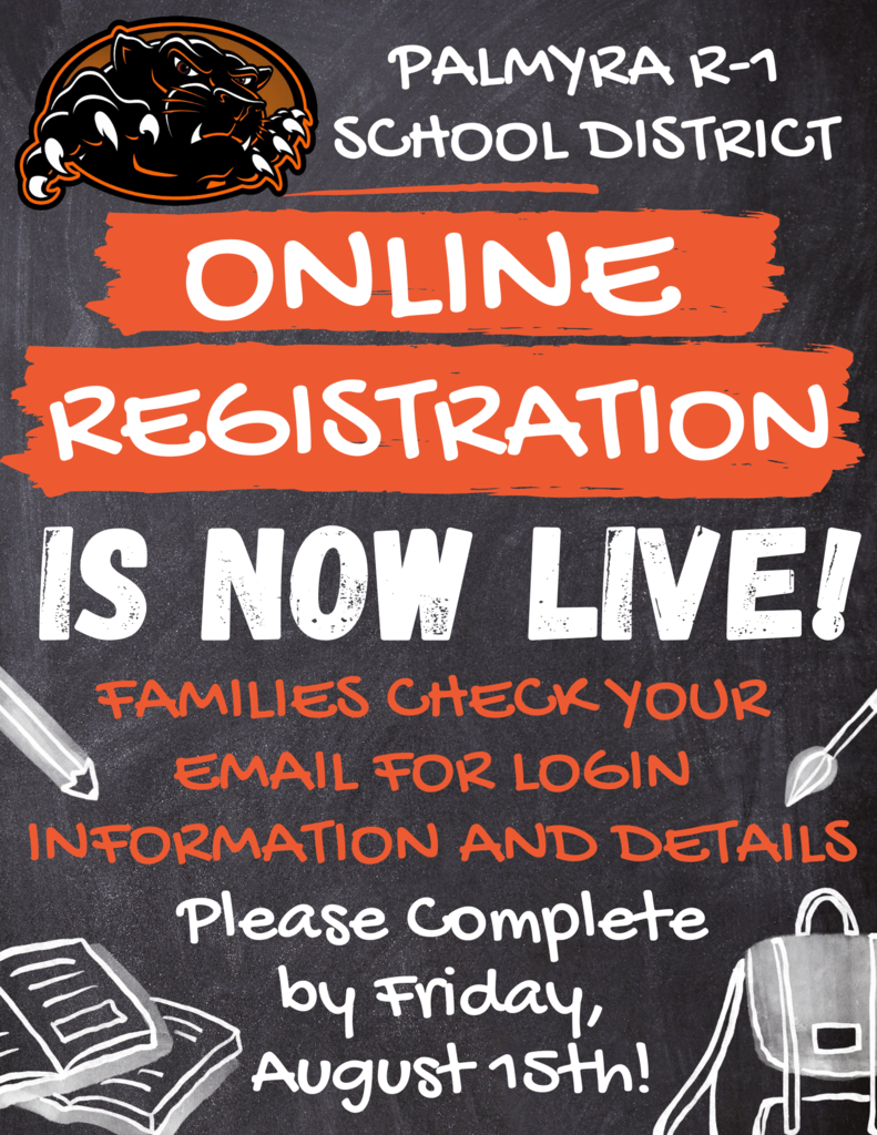 Online Registration is now live! Please Complete by Friday, August 15th.