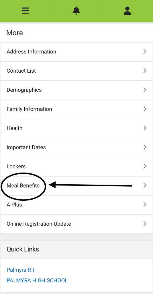 Meal Benefits Application