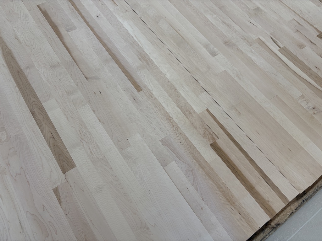 PHS Gym floor sanding