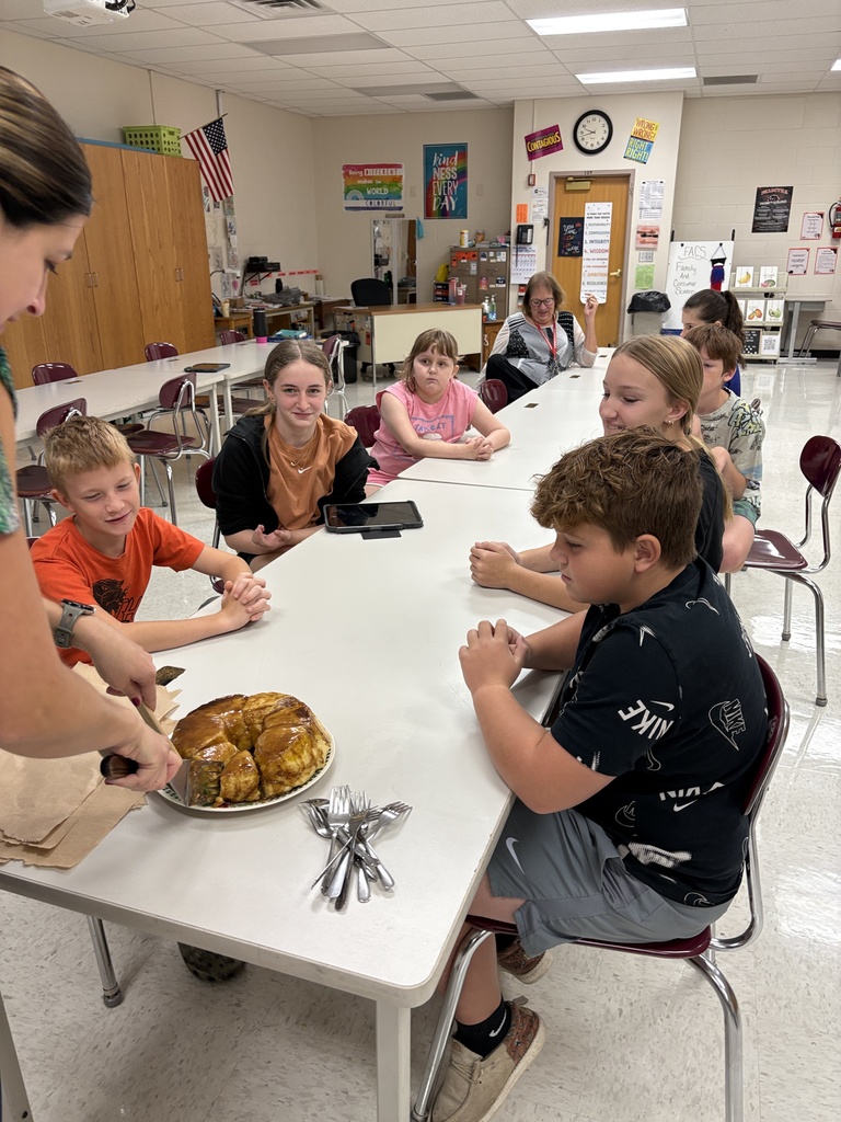 FACS 6th grade making Sticky Buns