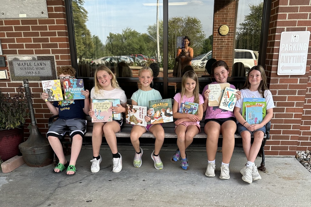 PES students read to residents at Maple Lawn Nursing Home