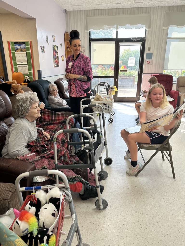 PES students read to residents at Maple Lawn Nursing Home