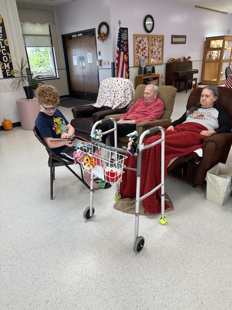 PES students read to residents at Maple Lawn Nursing Home