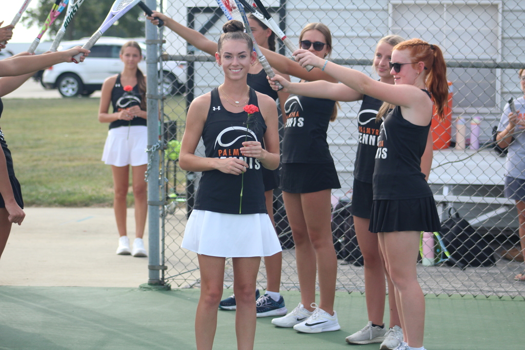 Senior night tennis