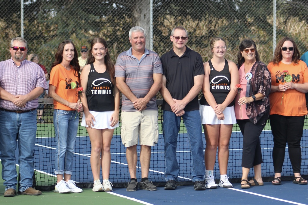 Senior night tennis