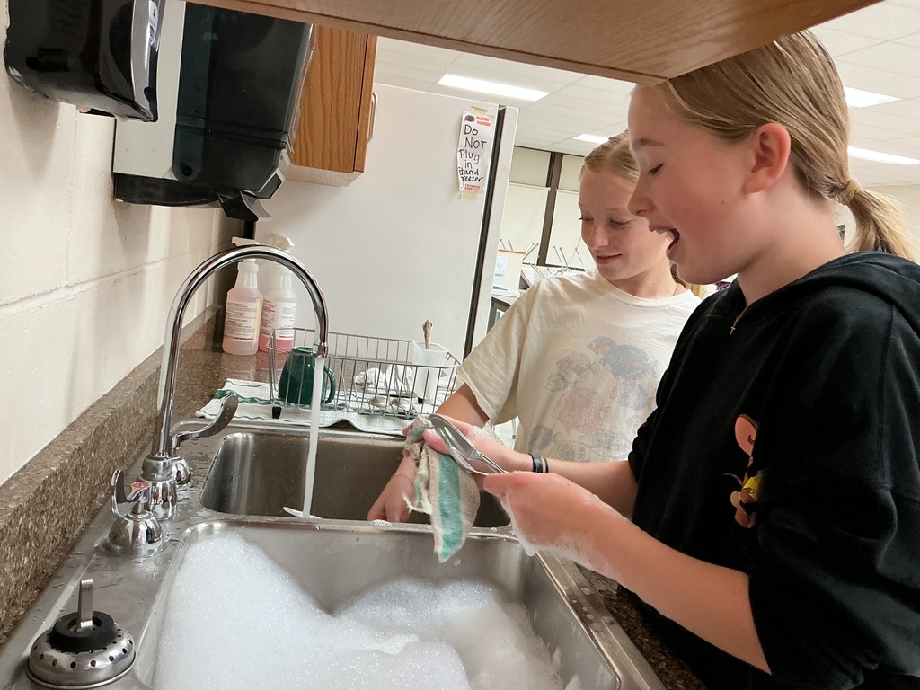 FACS 6th grade making Microwave Mug Pizza