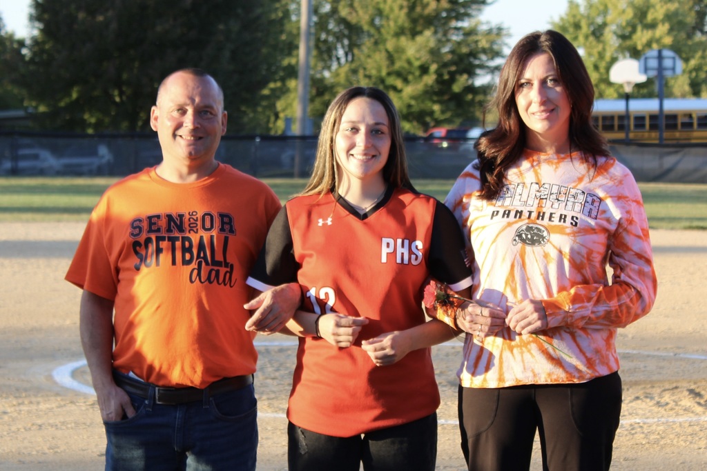 PHS softball senior night 2025