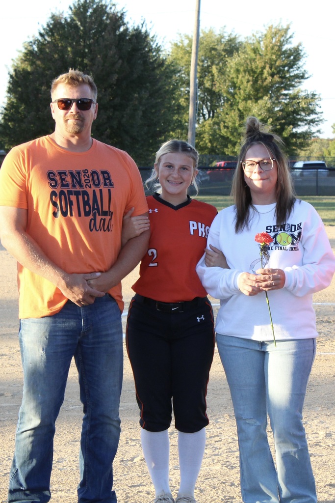 PHS softball senior night 2025