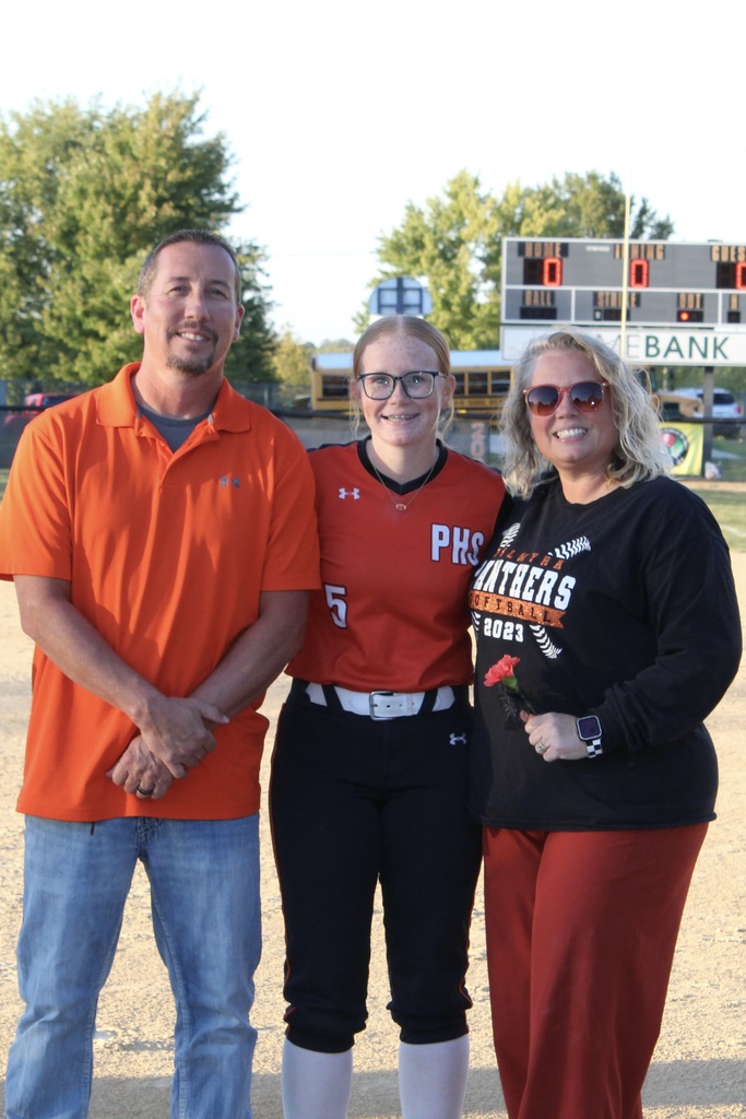 PHS softball senior night 2025
