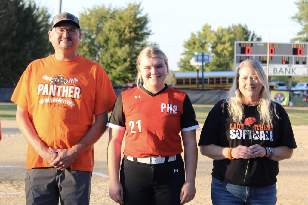 PHS softball senior night 2025