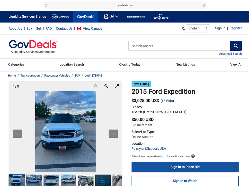 2015 Ford Expedition for sale