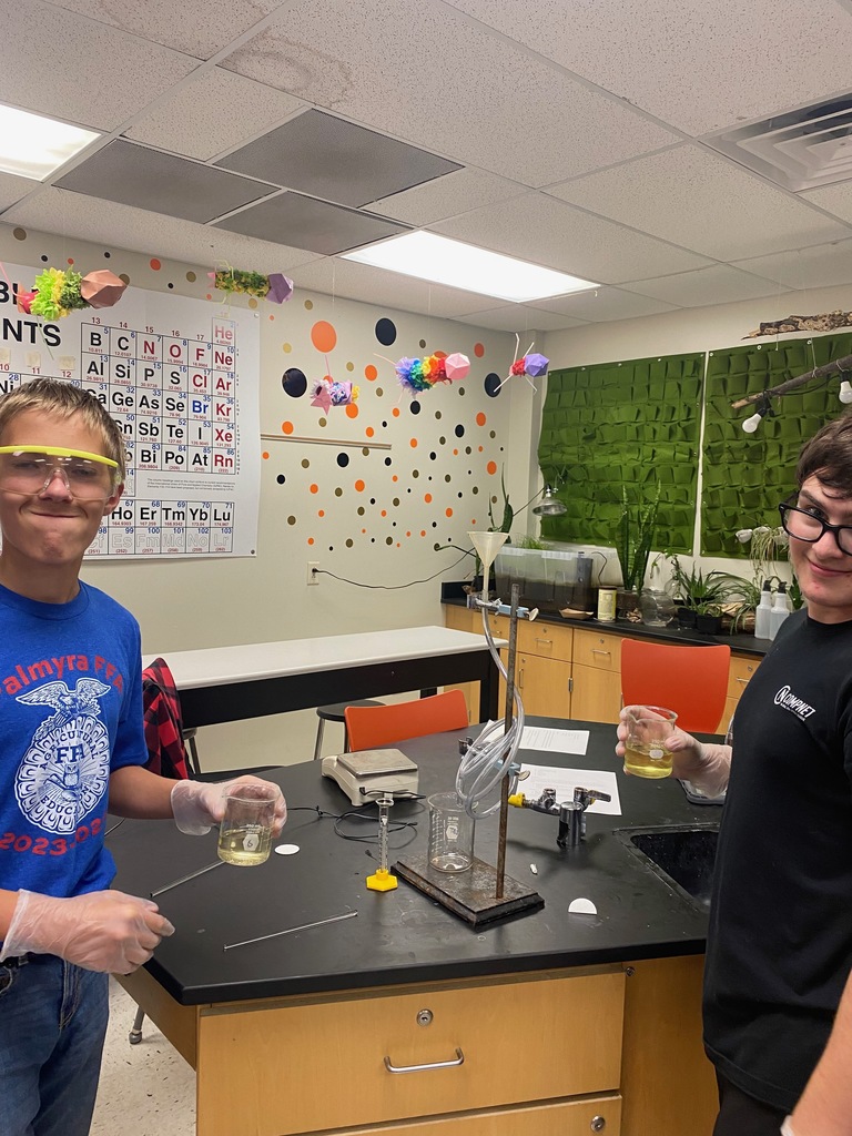 Chemistry students also observed the beautiful blue fluorescence of luminol as it was oxidized by hydrogen peroxide: