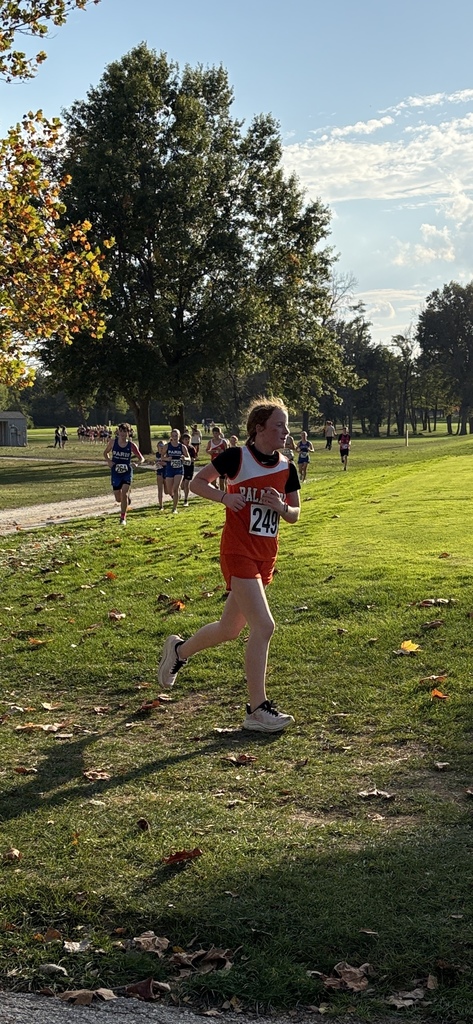 Middle School Cross Country Runners at final meet in Monroe City