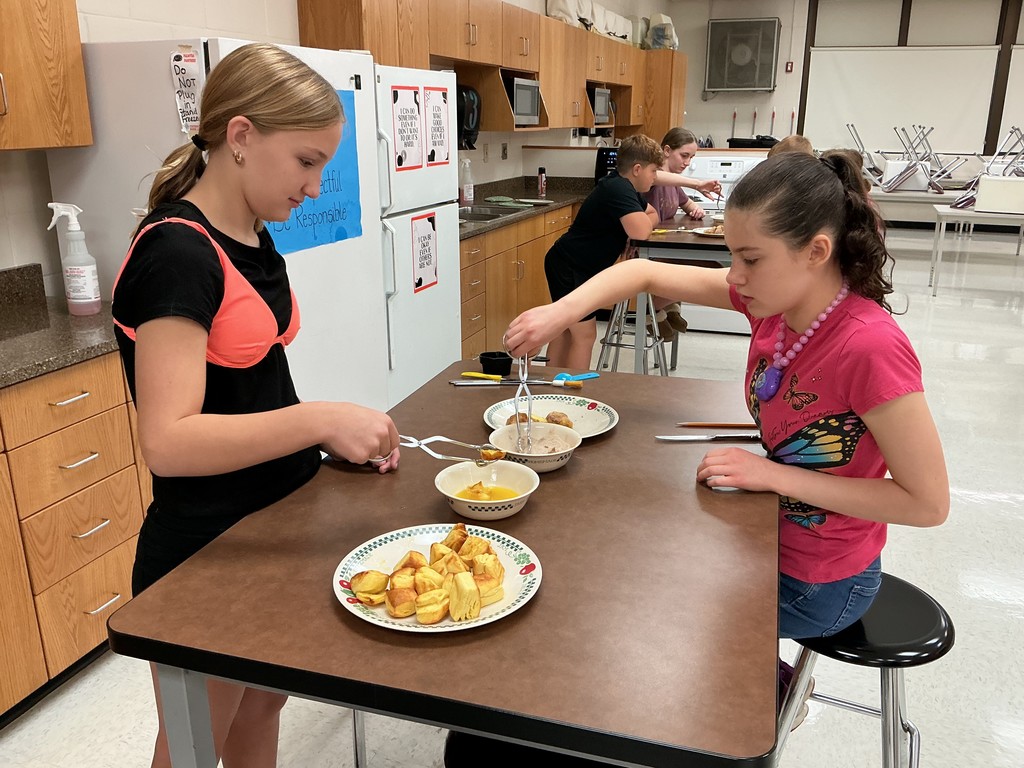 FACS class making air fryer donuts