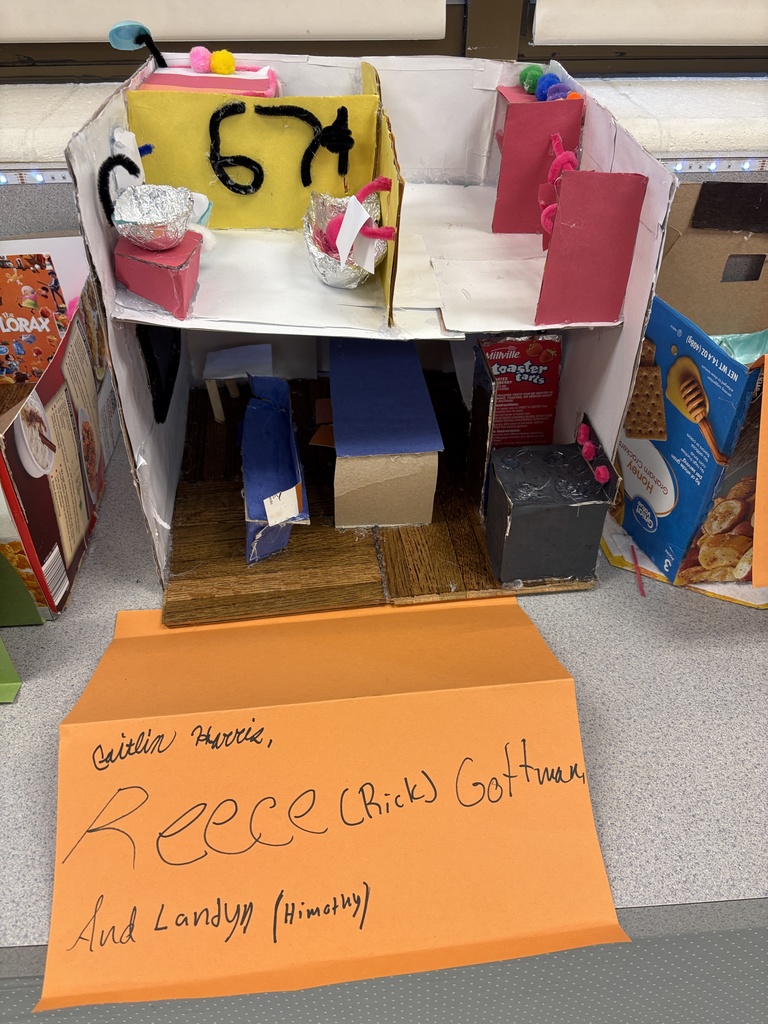 6th grade tiny house unit and the finished products