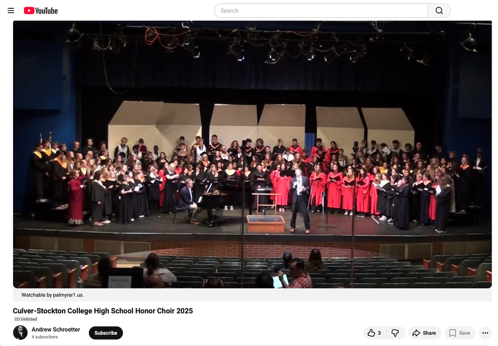 Culver Stockton College Honor Choir performance