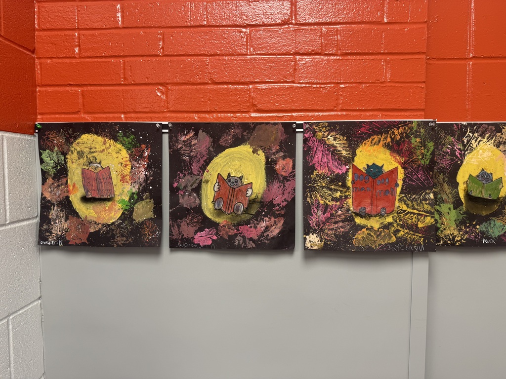 PES fall artwork in the halls