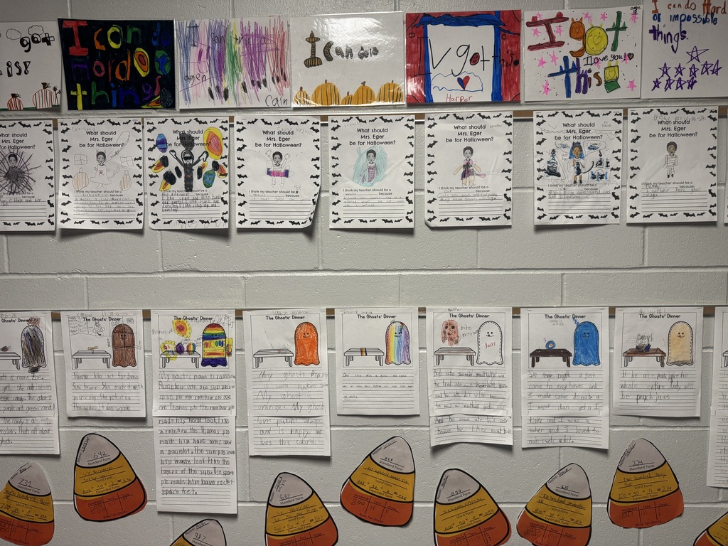 PES fall artwork in the halls