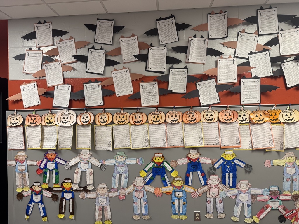 PES fall artwork in the halls