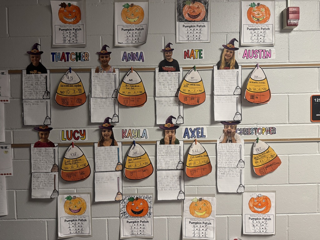 PES fall artwork in the halls