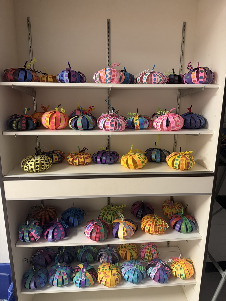 PES fall artwork in the halls