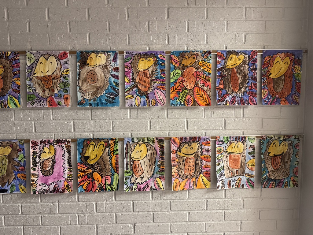 PES fall artwork in the halls
