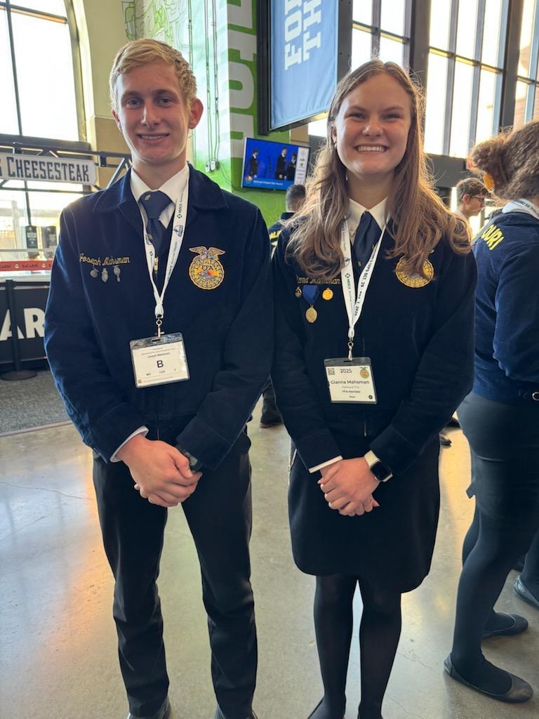 We had 4 sets of siblings attend the FFA convention