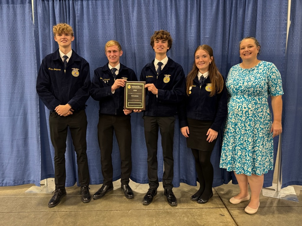 National 9th place Floriculture team