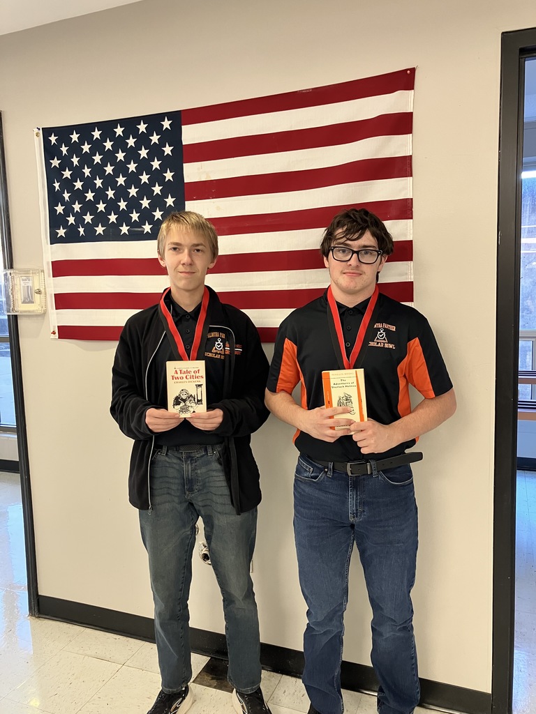 Quiz Bowl All Tournament team finishers - Matthew 3rd and Eli 10th