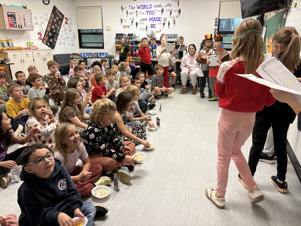 2nd grade perform The Great Turkey Race