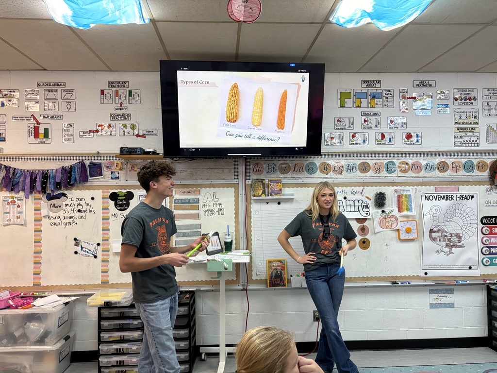 3rd graders learn about the Ag on the Move program from Palmyra FFA