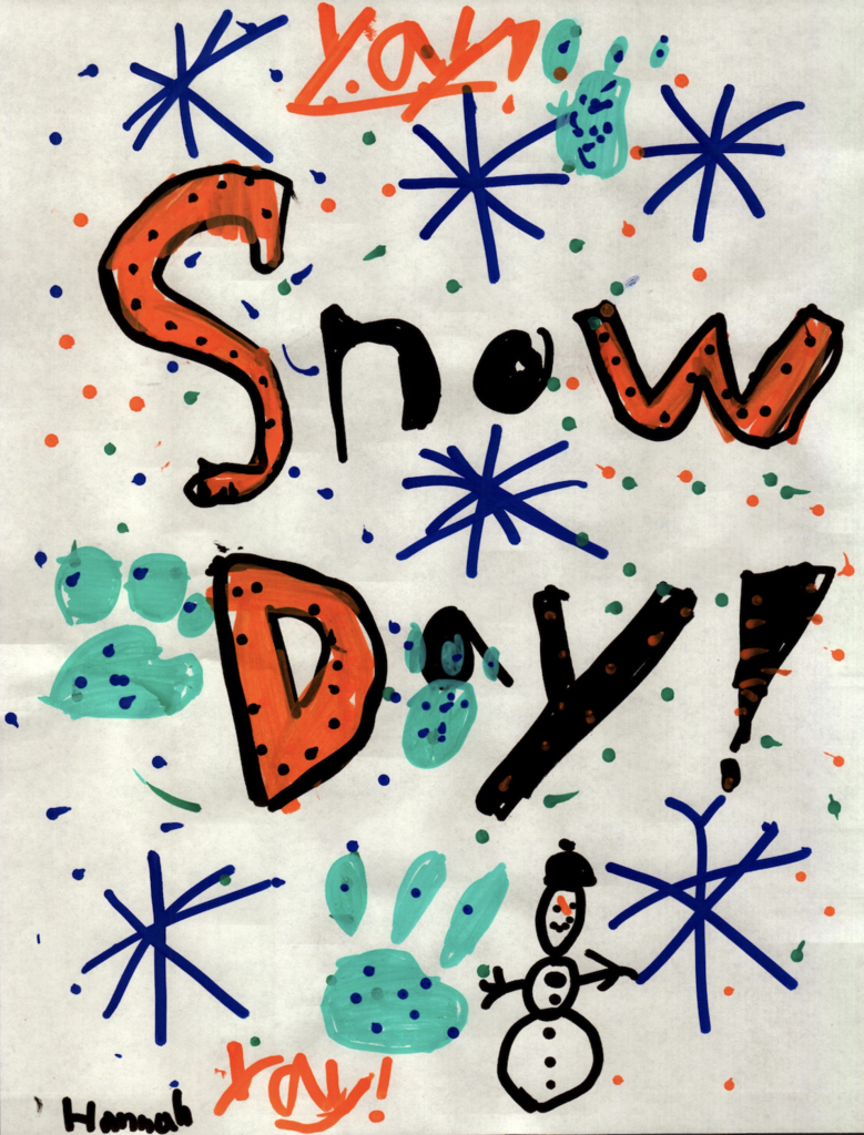 No school graphic created by Hannah