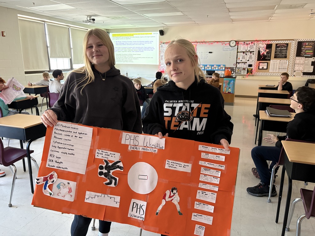 7th grade cell projects in Mrs. Harper's class