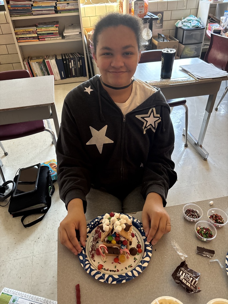 Mrs. Hermsmeier students created gingerbread houses