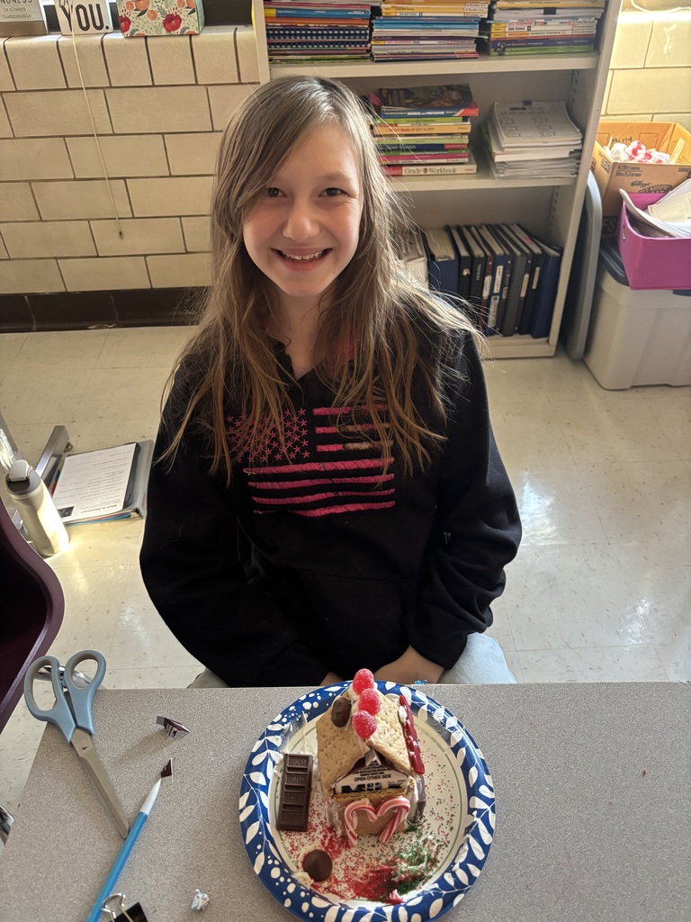 Mrs. Hermsmeier students created gingerbread houses
