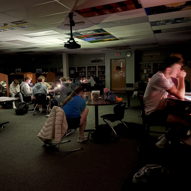 high school in library 