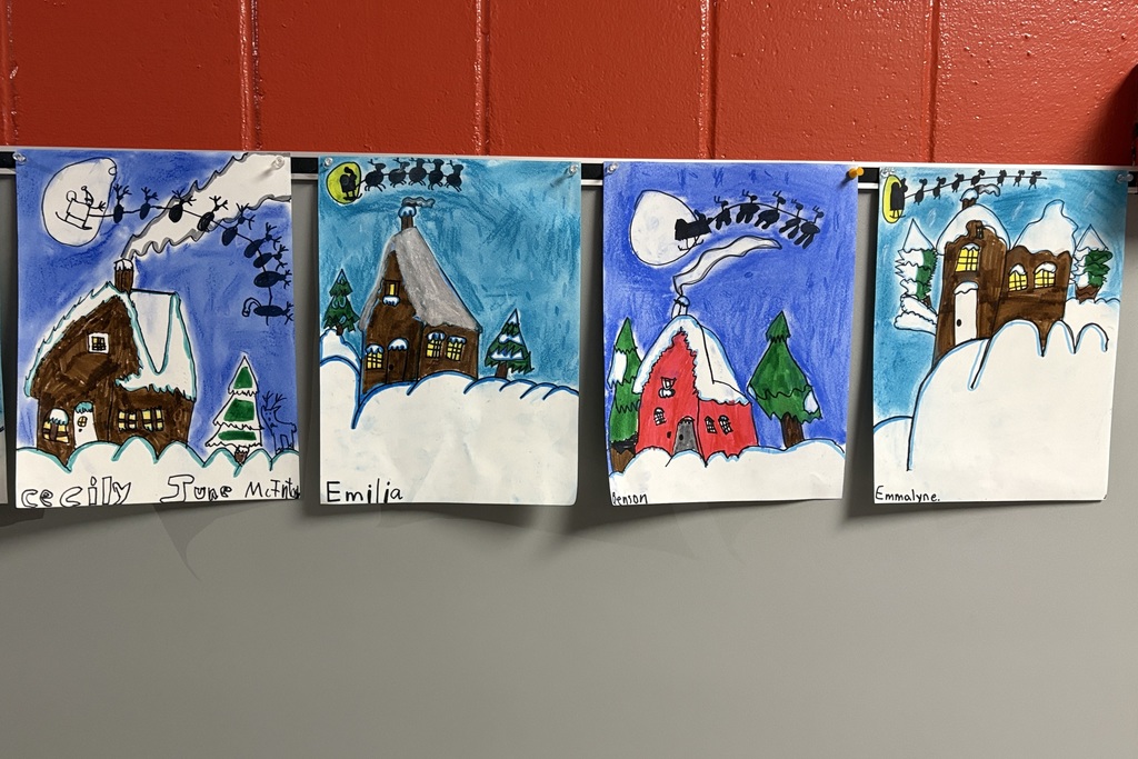 Winter artwork at PES 