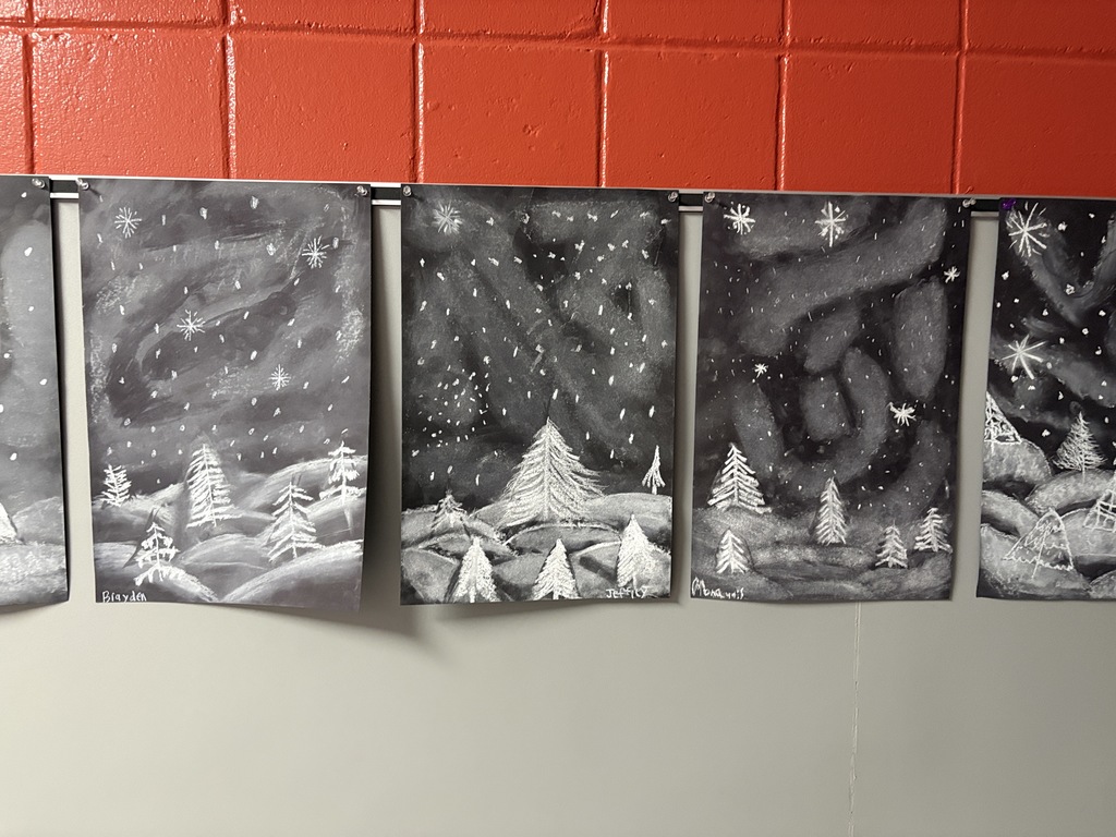 Winter artwork at PES 