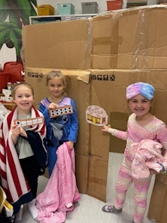 Kindergarten students in Mrs. Barnes' class went on a gingerbread hunt