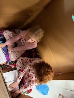 Kindergarten students in Mrs. Barnes' class went on a gingerbread hunt