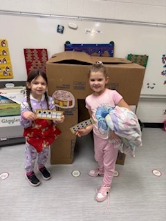 Kindergarten students in Mrs. Barnes' class went on a gingerbread hunt