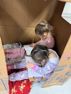 Kindergarten students in Mrs. Barnes' class went on a gingerbread hunt