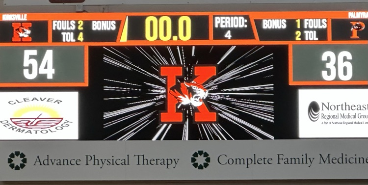 Palmyra Lady Panthers fall to the Kirksville Tigers 36-54.