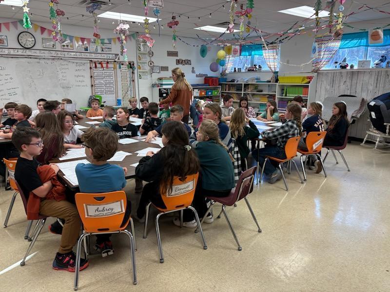 PES 4th grade science club meeting