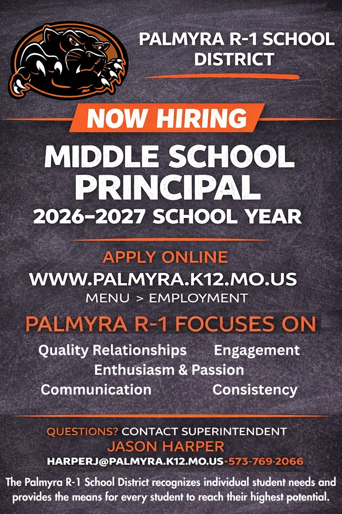 Now hiring Middle School Principal, apply online