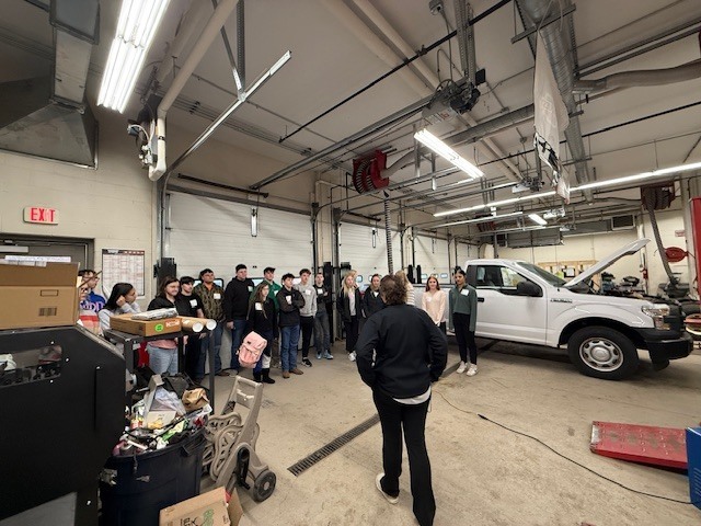 PHS students tour the Hannibal Career and Technical Center automotive department