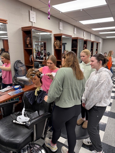PHS students tour the Hannibal Career and Technical Center Cosmetology department