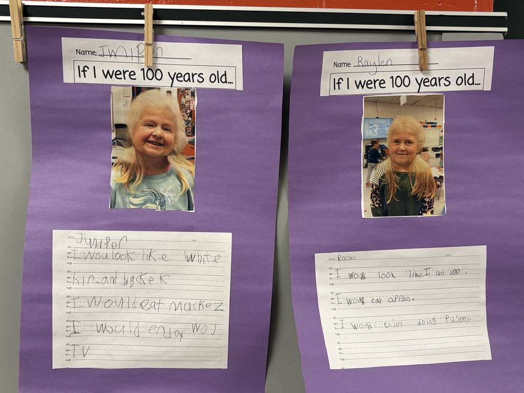 Students answer the question, If I were 100 years old