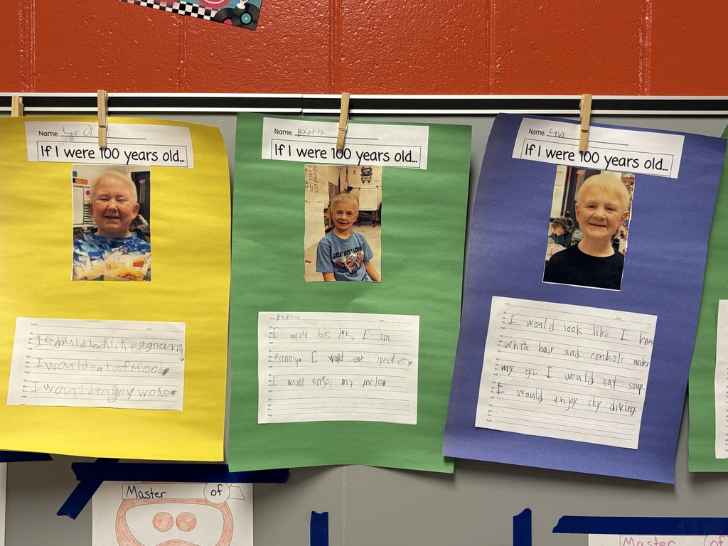 Students answer the question, If I were 100 years old