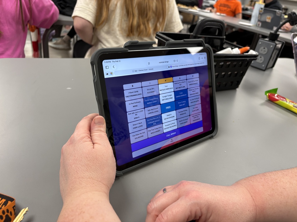 FCCLA hosted Music Bingo after school to celebrate FCCLA week